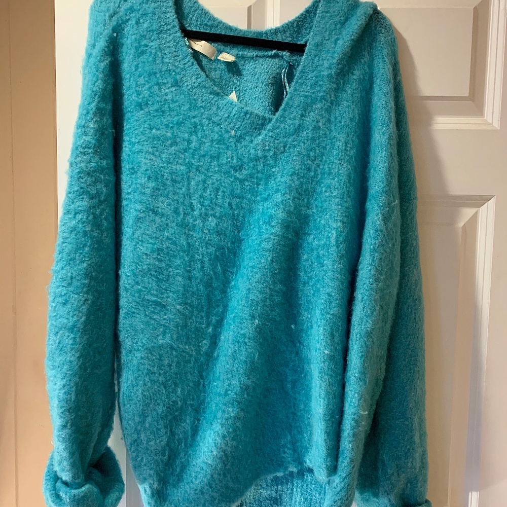 Antropologie Blue/Green Soft Sweater